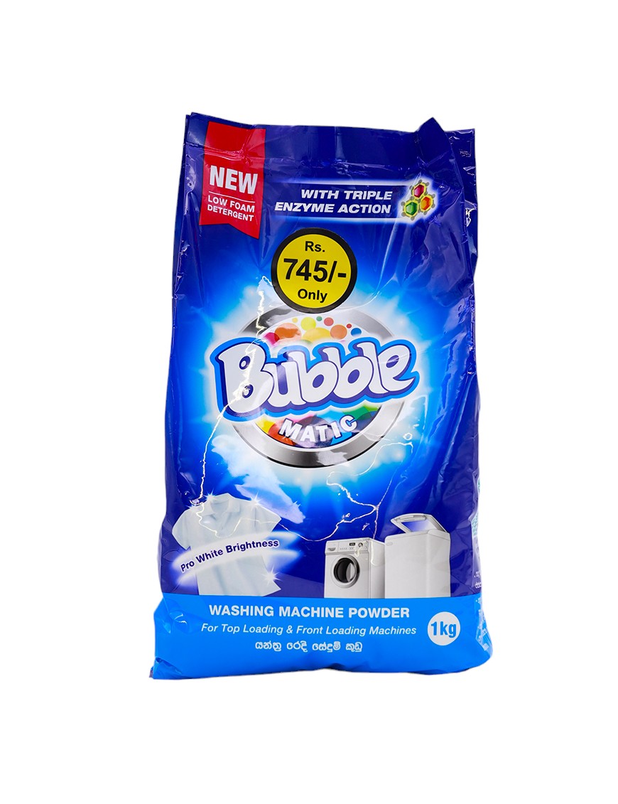 BUBBLE Matic Detergent Powder, 1kg