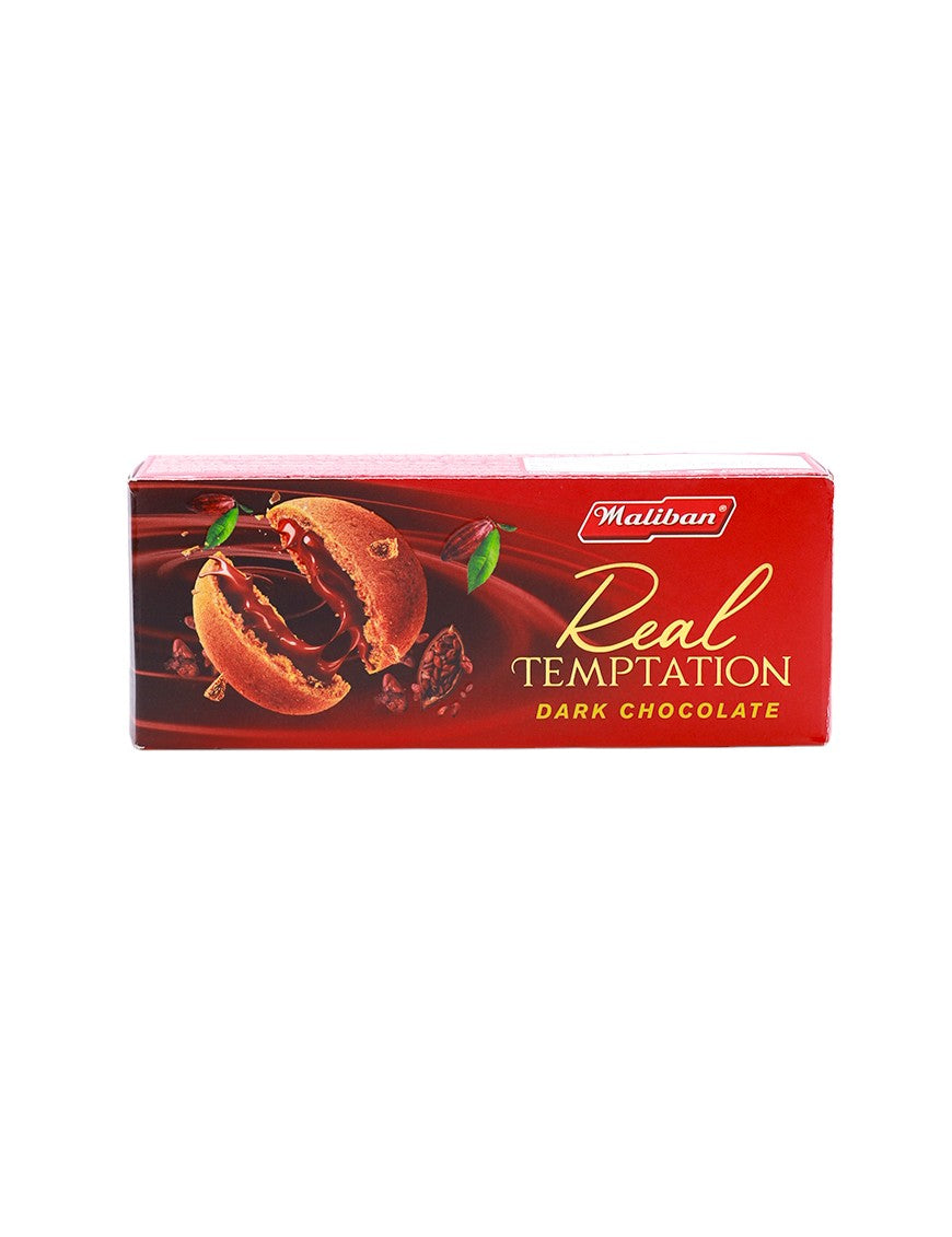 MALIBAN Biscuit Real Temptation Dark Chocolate, 90g