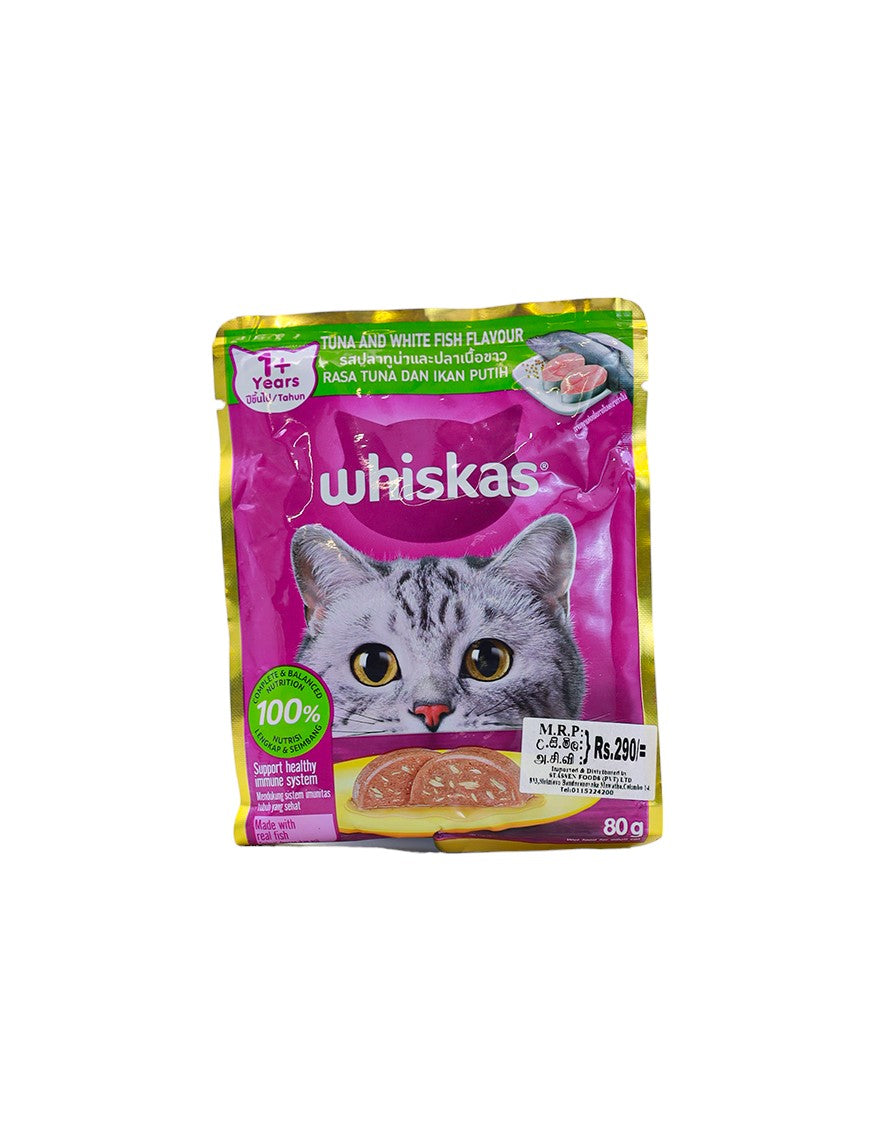 WHISKAS Tuna & White Fish, 80g
