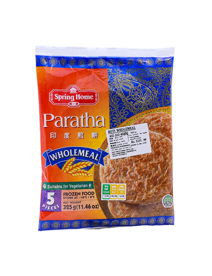 SPRING HOME Paratha Wholemeal, 320g