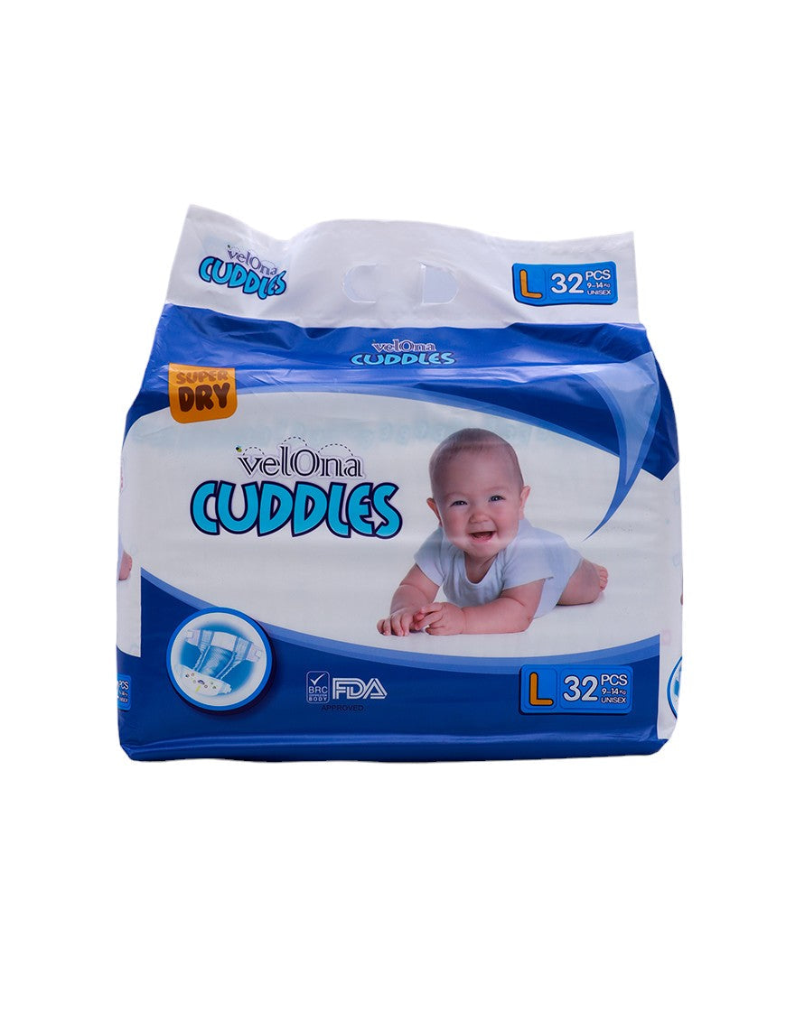 VELONA CUDDLES Baby Diaper (L), 32s