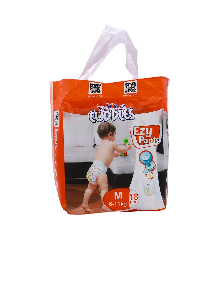 VELONA CUDDLES Ezy Pant (M), 18pcs