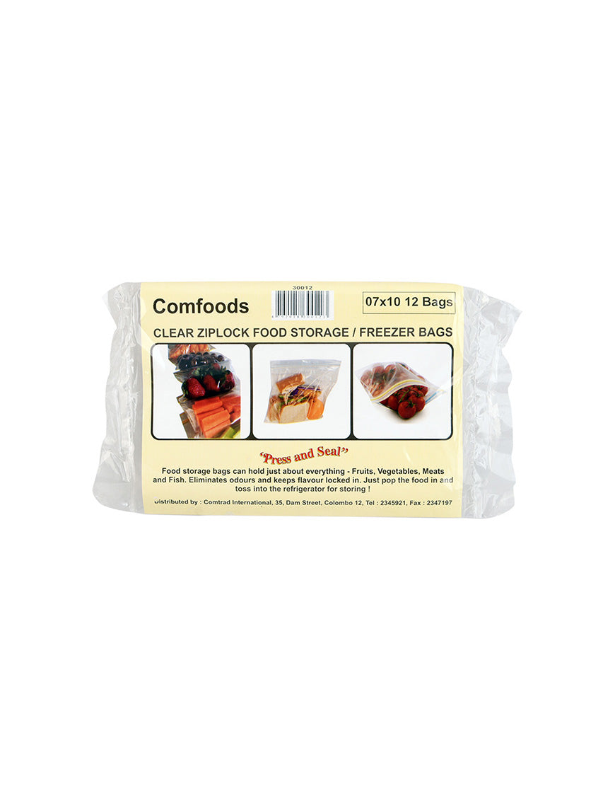 COMFOODS Ziplock Bags 7X10, 12's