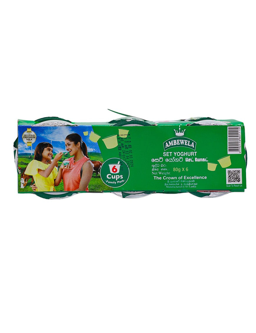 AMBEWELA Set Yoghurt Family Pack, 6x80g