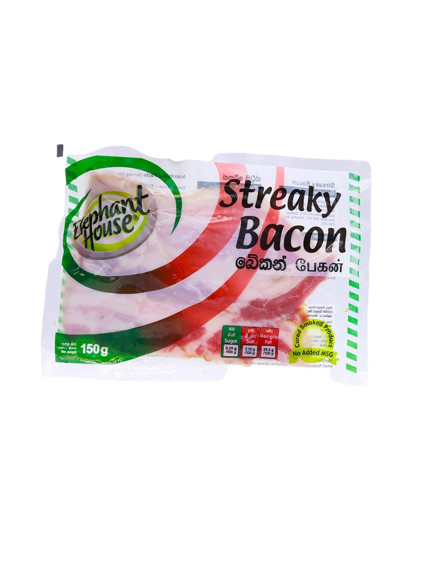 ELEPHANT HOUSE Streaky Bacon, 150g – SPAR2U Sri Lanka