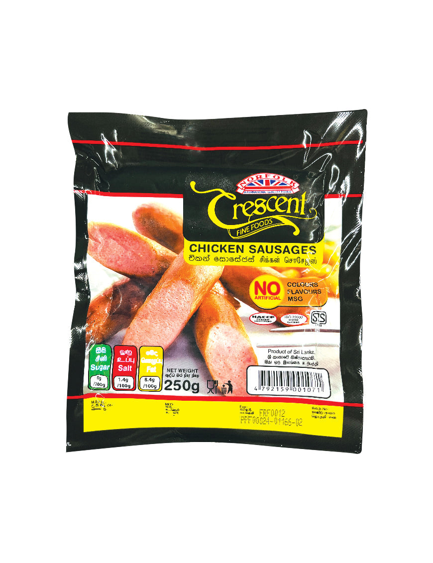 NORFOLK Crescent Chicken Sausage, 250g