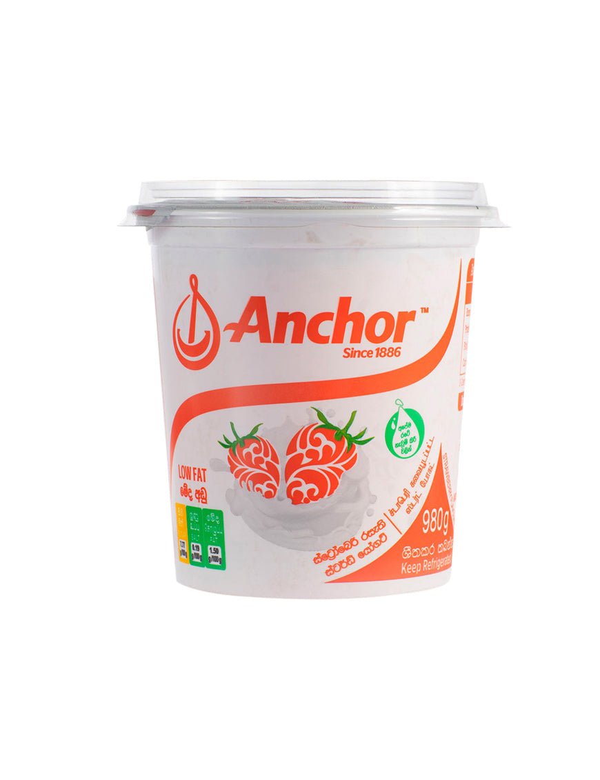 Anchor Yoghurt Strawberry Stirred, 500g