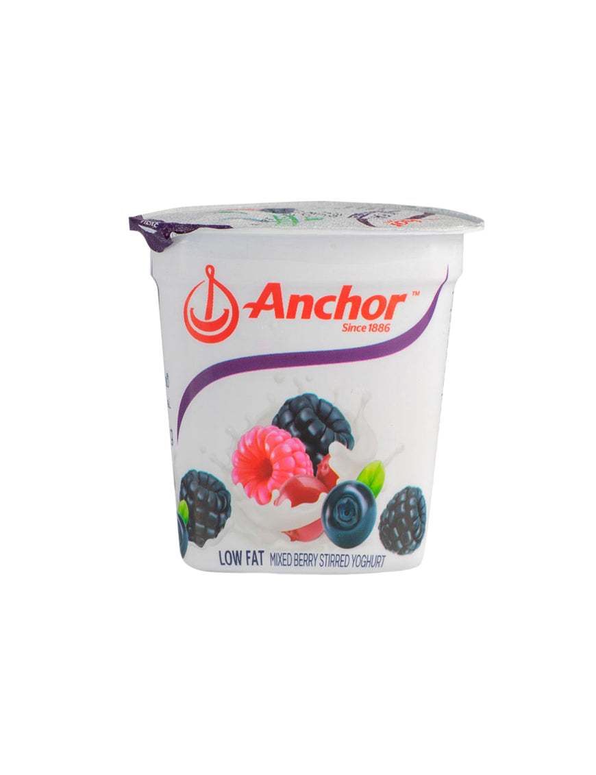 Anchor Yoghurt Mixedber/Fruit Stirred, 100G