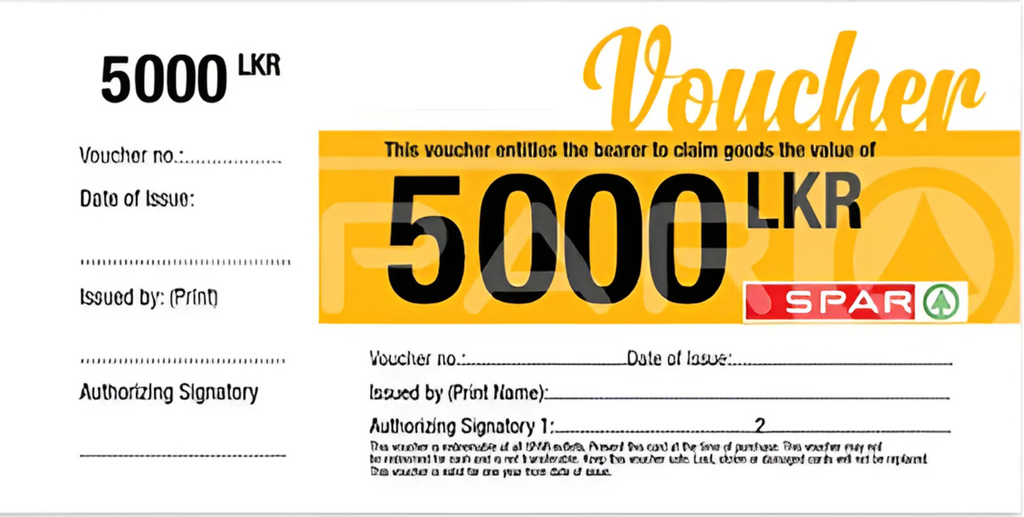SPAR Gift Voucher 5000