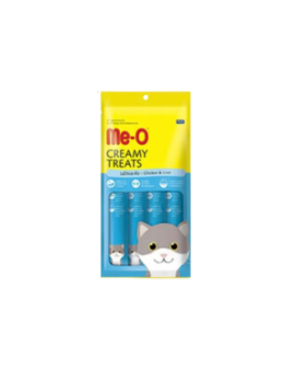 Me-O Creamy Cat Treats (Chicken & Liver Flavor), 60g