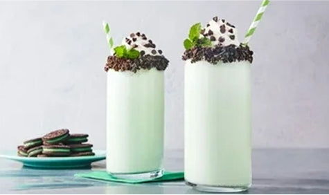 Mint chocolate milkshake