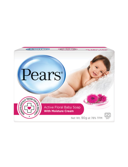 Pears Active Floral Baby Soap, 90g