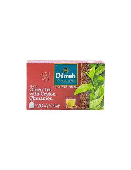 DILMAH Green Tea With Cinnamon, 20's 40g