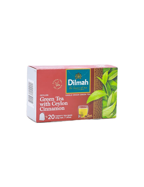 DILMAH Green Tea With Cinnamon, 20's 40g