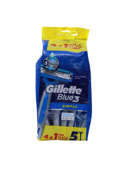 GILLETTE Blue 3 Simple, 4+1