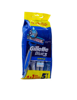 GILLETTE Blue 3 Simple, 4+1