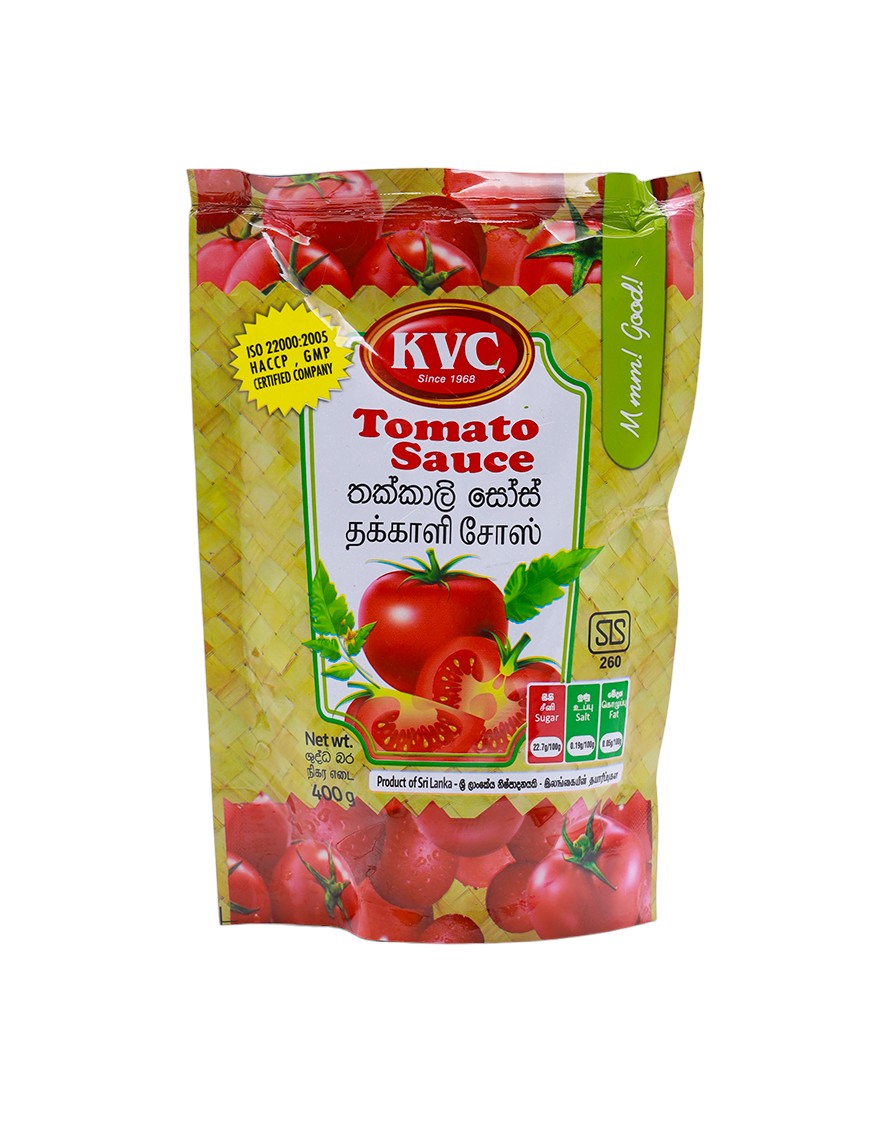 KVC Tomato Sauce Stand Up Pouch, 400g