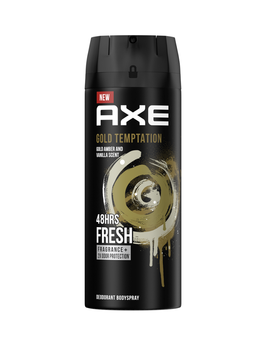 Axe Gold Temptation Deodorant Body Spray, 135ml