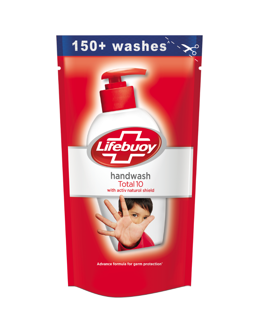 Lifebuoy Total 10 Handwash Refill Pouch, 180ml