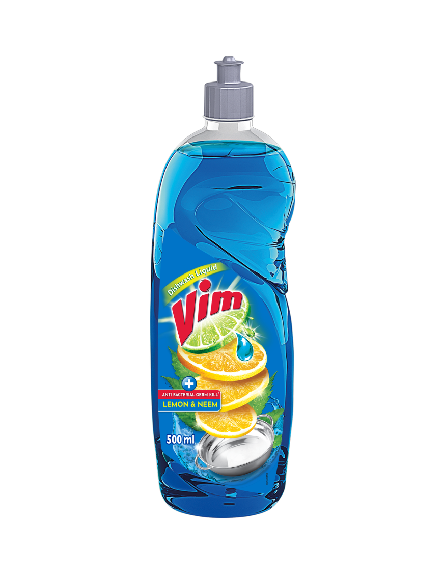 Vim Anti-Bacterial Dishwash Liquid, 500ml