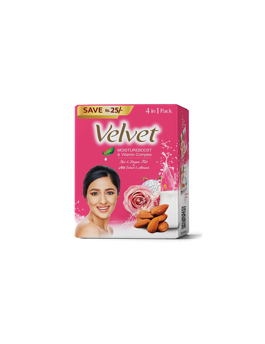 VELVET Eco Pack Rose & Dragon Fruit, 5*65g