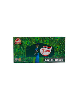 FLORA Facial Tissues 2ply, 100s