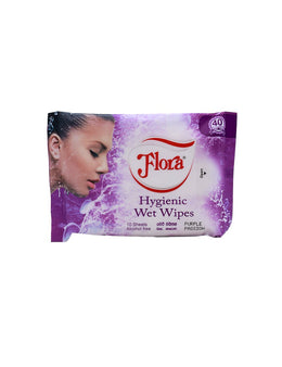 FLORA Hygienic Wet Wipes, 10s