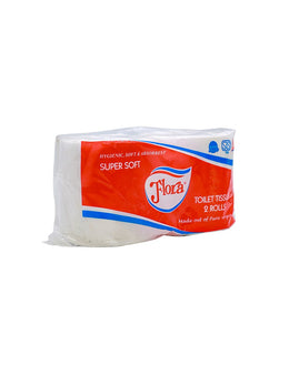 FLORA Toilet Rolls 2ply Twin, 133g