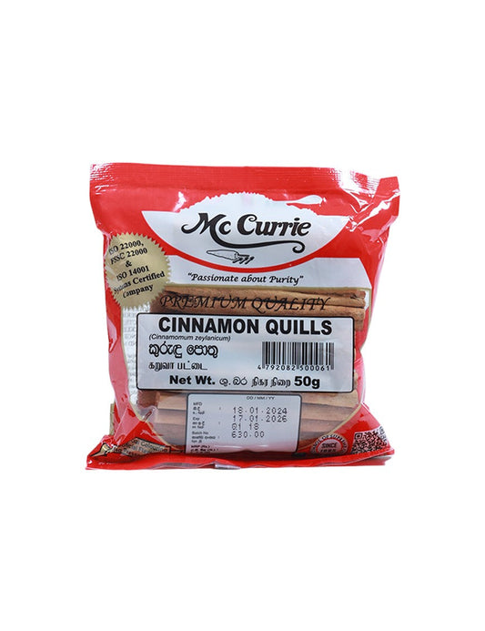 MC CURRIE Cinnamon Quills, 50g