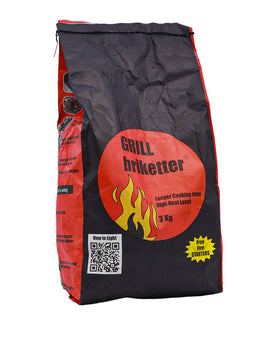 GRILL MATE Charcoal Briquettes, 3kg