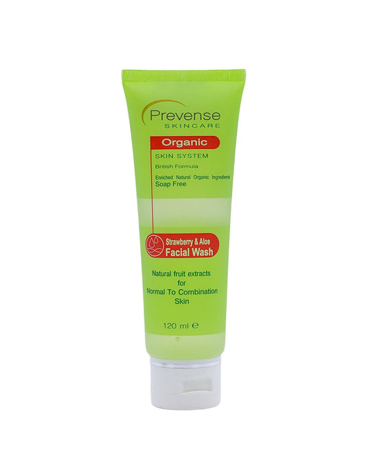 PREVENSE Facial Wash Strawberry & Aloe, 120ml