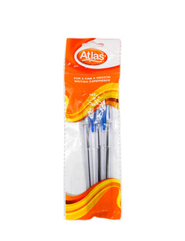 ATLAS Pen Chooty Blue, 3's