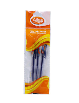 ATLAS Pen Butter Gel Blue, 3's