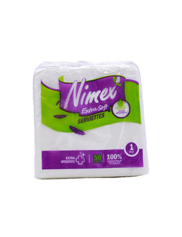 NIMEX Paper Serviettes 2ply, 50s