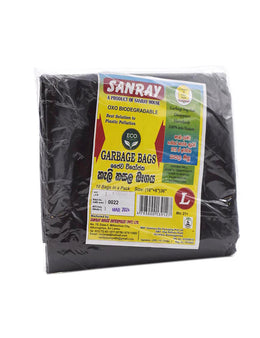 SANRAY Garbage Bags, Large, 10's