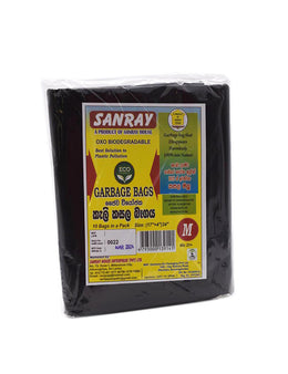 SANRAY Garbage Bags, Medium, 10's