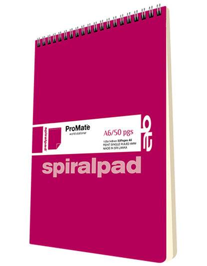 PROMATE Book A6 Spiral Short, 50pg