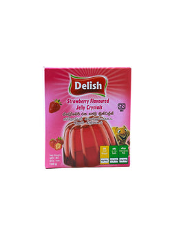 DELISH Jelly Crystal Strawberry, 100g