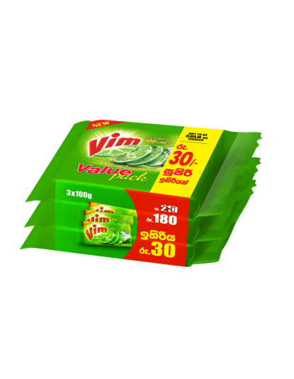 Vim Dishwash Bar Multipack , (100gx3)