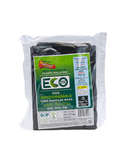 ECO SACK Extra Large Black Garbage Bags, 30*36