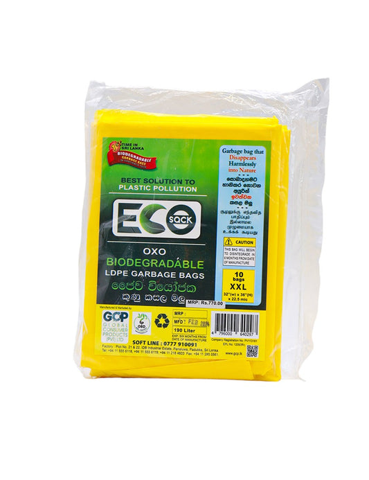ECO SACK XXL Yellow 32*36 LDLP