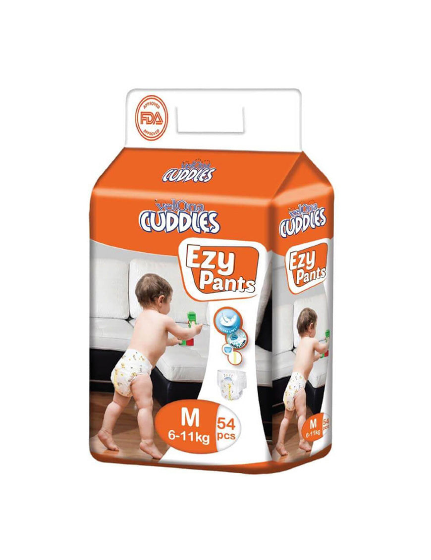 VELONA CUDDLES Ezy Pant, 54PCS (M)