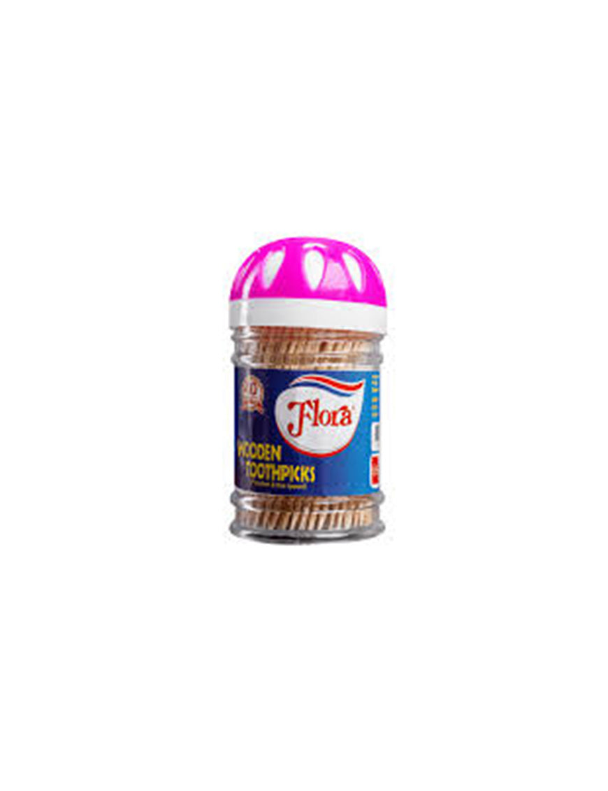 FLORA Tooth Pick Plastic Container, 200's