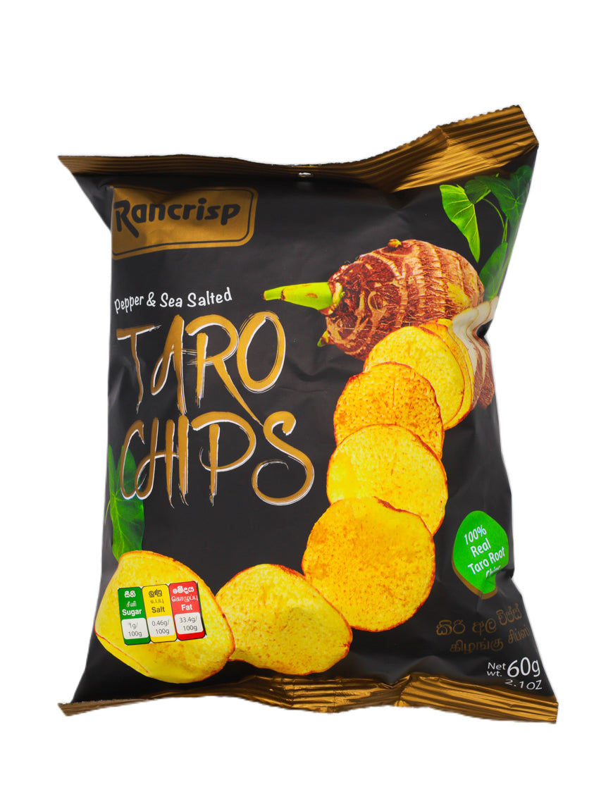 RANCRISP Taro Chips Pepper & Sea Salted, 60g