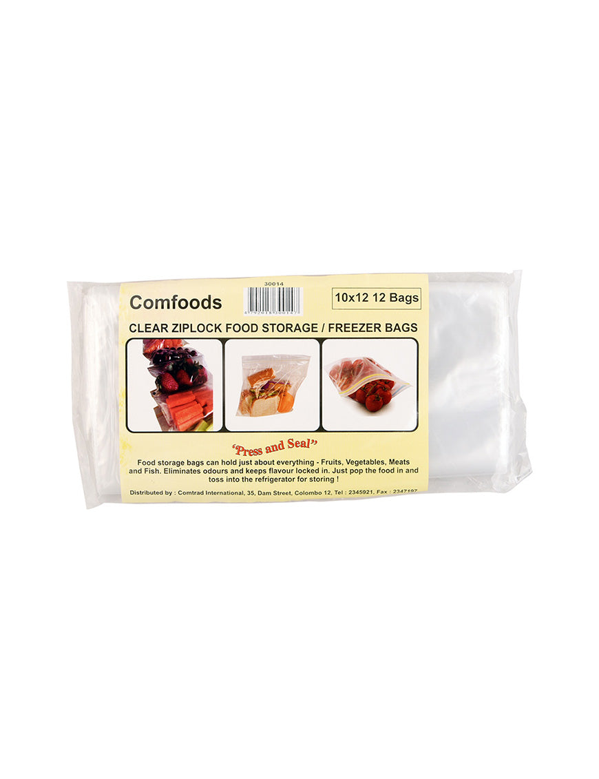 COMFOODS Ziplock Bags 10X12, 12's