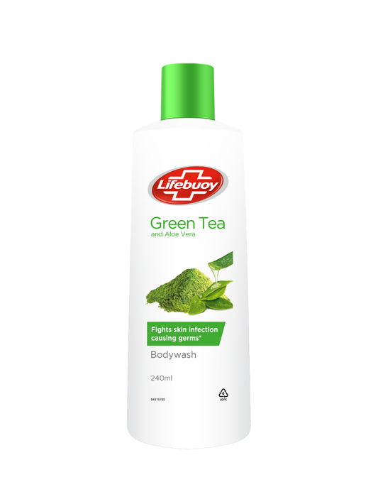 Lifebuoy Green Tea & Aloe Vera Body Wash, 240ml