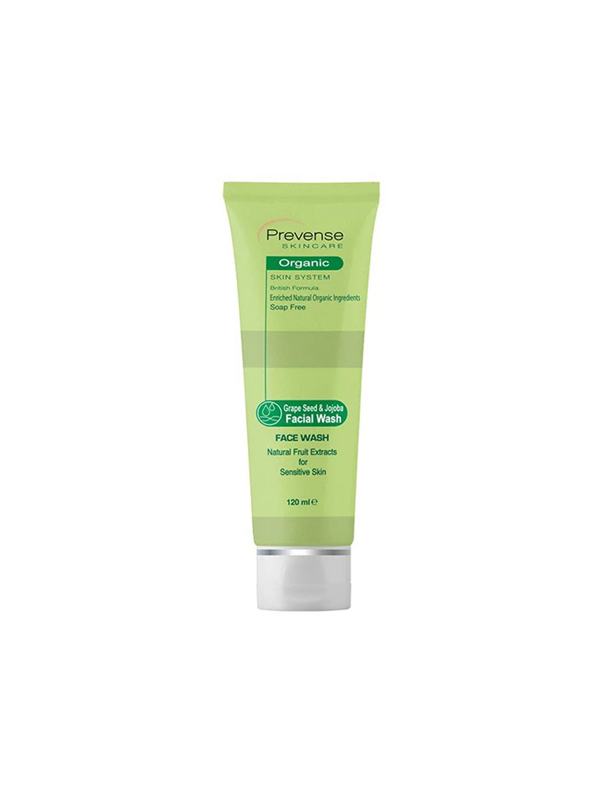 PREVENSE Grape Seed & Jojoba Face Wash, 120ml
