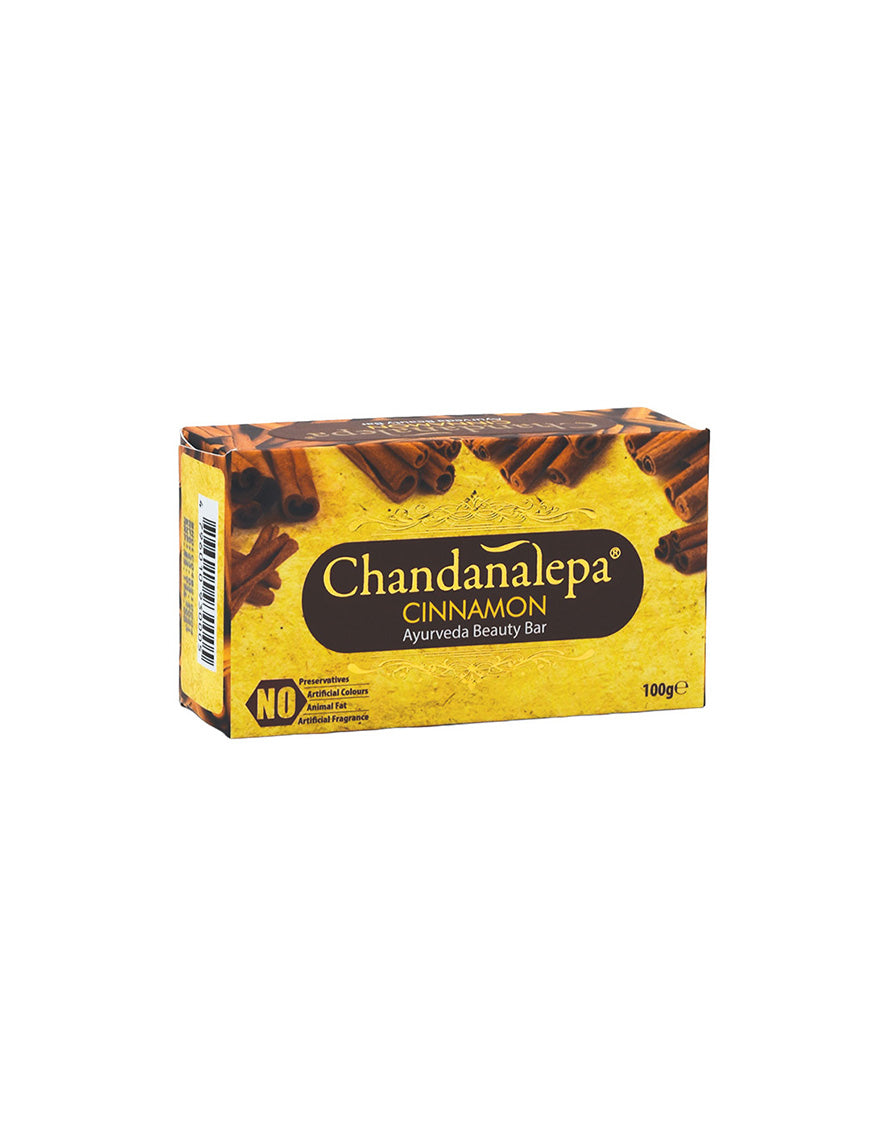 CHANDANALEPA Cinnamon Ayurveda Beauty Bar, 100g