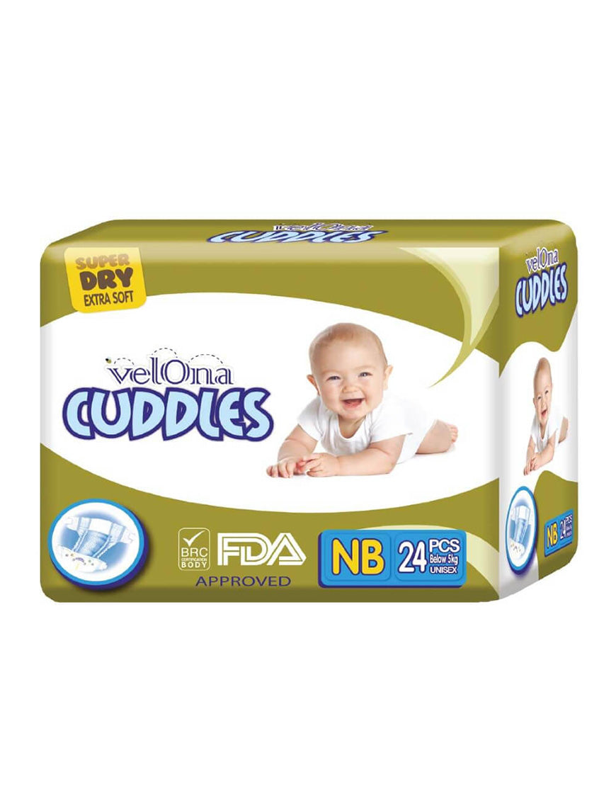 VELONA CUDDLES Jumbo NB, 24 PCS