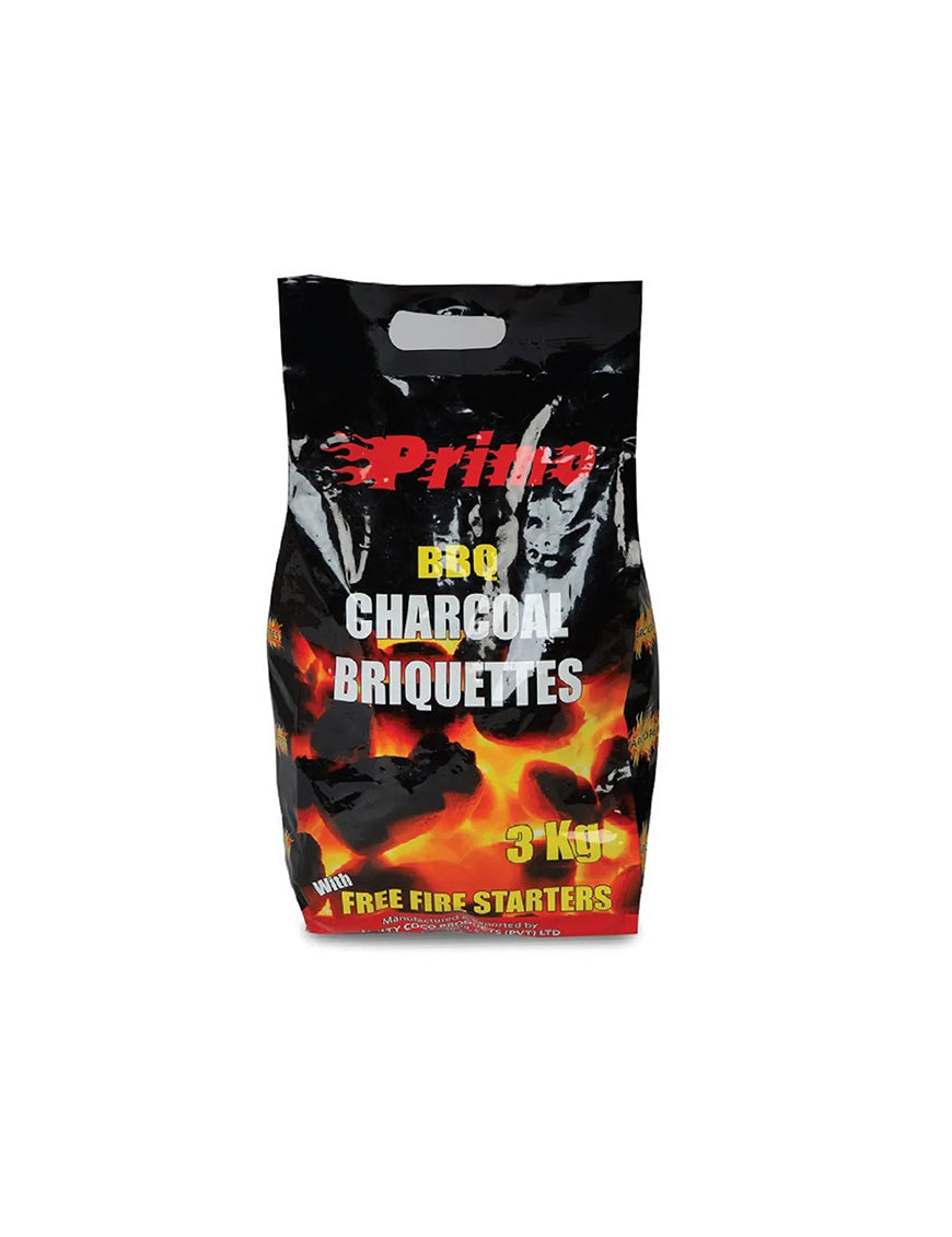 PRIMO BBQ Charcoal Briquette, 3Kg